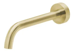 Vivid Slimline Basin Outlet Curved 180 Brushed Gold by null, a Bathroom Taps & Mixers for sale on Style Sourcebook