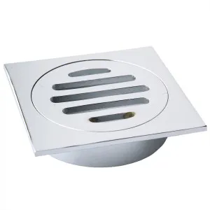 AW Grate Sq 86x86x80mm Short Tail CP by null, a Shower Grates & Drains for sale on Style Sourcebook