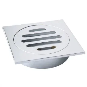 AW Grate Sq 110x110x100mm CP by null, a Shower Grates & Drains for sale on Style Sourcebook