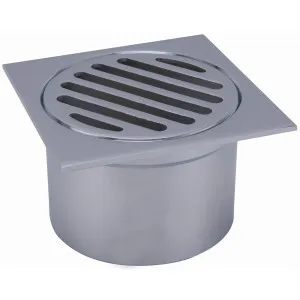 AW Grate Sq 87x87x80mm Long Tail CP by null, a Shower Grates & Drains for sale on Style Sourcebook