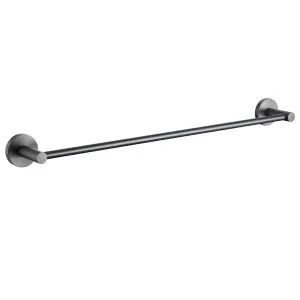 Misha Single Towel Rail 600 Gun Metal by null, a Towel Rails for sale on Style Sourcebook