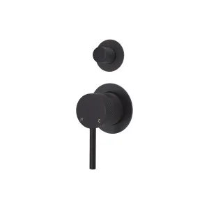 Axle Wall/Shower Mixer w Diverter Small Plate Matte Black by null, a Shower Heads & Mixers for sale on Style Sourcebook