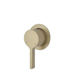 Sansa Wall/Shower Mixer Small Plate Urban Brass by null, a Shower Heads & Mixers for sale on Style Sourcebook