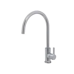 Sansa Sink Mixer Gooseneck 205 Chrome by null, a Kitchen Taps & Mixers for sale on Style Sourcebook
