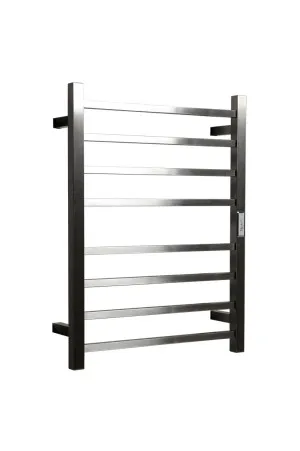 Towel Rail Heated Flat Square 530X700 Brushed Nickel by null, a Towel Rails for sale on Style Sourcebook