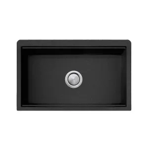 Santorini Single Reversible Sink NTH 838X520 Matte Black by null, a Kitchen Sinks for sale on Style Sourcebook