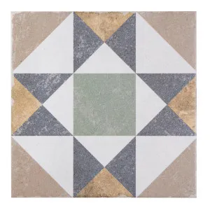 Gabana Multicolour Kenitra Matt Tile by null, a Moroccan Look Tiles for sale on Style Sourcebook