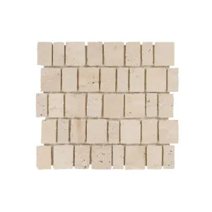 Mineral Natural Travertine Natural Product Appia Honed Mosaic by null, a Mosaic Tiles for sale on Style Sourcebook