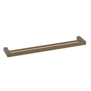 Platz Double Towel Rail 800 Brushed Copper by null, a Towel Rails for sale on Style Sourcebook