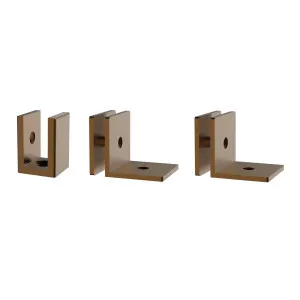 Misha Single Entry Shower Screen Fitting Kit Brushed Copper by null, a Laundry Taps for sale on Style Sourcebook