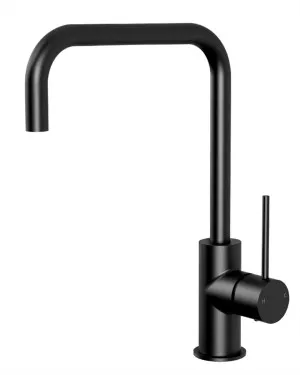 Hali Sink Mixer Square Neck 220 Matte Black by null, a Kitchen Taps & Mixers for sale on Style Sourcebook