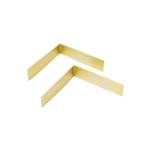 Lauxes Next Generation Floor Grate Corner Joiner 90 degree 14mm High (Pack of 2) - Matt Yellow Gold by null, a Shower Grates & Drains for sale on Style Sourcebook