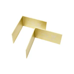 Lauxes Standard Tile Insert Floor Grate & Next Generation Floor Grate Corner Joiner 90 degree 26mm (Pack of 2) - Matt Yellow Gold by null, a Shower Grates & Drains for sale on Style Sourcebook