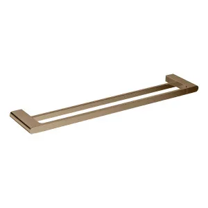 Lina Double Towel Rail 800 Brushed Copper by null, a Towel Rails for sale on Style Sourcebook
