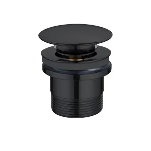 Misha Uni 40mm Mushroom Pop Up Bath Waste Matt Black by null, a Traps & Wastes for sale on Style Sourcebook