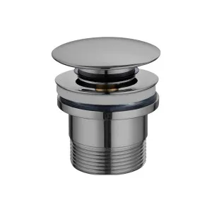 Misha Uni 40mm Mushroom Pop Up Bath Waste Brushed Gun Metal by null, a Traps & Wastes for sale on Style Sourcebook