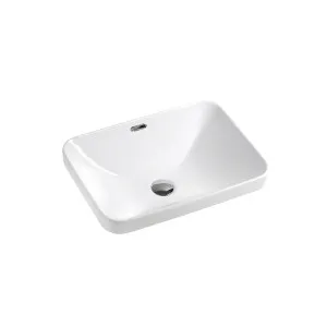 Marki Semi Insert Basin NTH Ceramic 515x365 Gloss White by null, a Basins for sale on Style Sourcebook