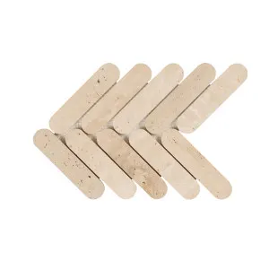 Mineral Natural Travertine Natural Product Connect Herringbone Honed Mosaic by null, a Mosaic Tiles for sale on Style Sourcebook