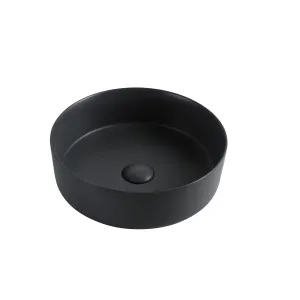 Art Round Vessel Basin NTH Ceramic 350 Matte Black by null, a Basins for sale on Style Sourcebook