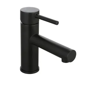 Marki Round Basin Mixer Matte Black by null, a Bathroom Taps & Mixers for sale on Style Sourcebook