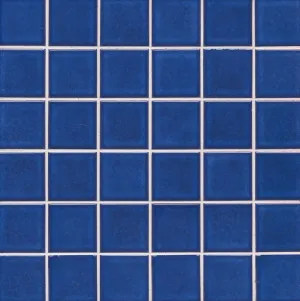 Swimmer Mid Blue Gloss Mosaic Tile by null, a Mosaic Tiles for sale on Style Sourcebook