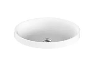 Dignity Inset Basin NTH Solid Surface 500X370 Gloss White by null, a Basins for sale on Style Sourcebook