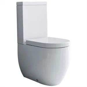 Flo Rimless Back To Wall Toilet Suite S&P Trap Gloss White by null, a Toilets & Bidets for sale on Style Sourcebook