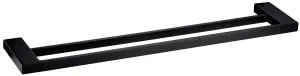 Elbrus Towel Rail Double 800 Matte Black by null, a Towel Rails for sale on Style Sourcebook