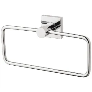 Radii Square Towel Ring Chrome by null, a Towel Rails for sale on Style Sourcebook