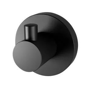 Radii Round Robe Hook Matte Black by null, a Shelves & Hooks for sale on Style Sourcebook