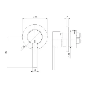 Lexi MKII SwitchMix Shower/Wall Mixer Trim Kit Chrome by null, a Shower Heads & Mixers for sale on Style Sourcebook