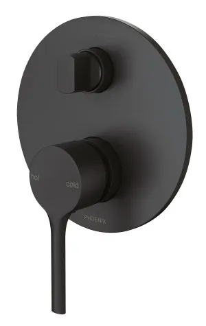 Vivid Slimline Oval SwitchMix Shower/Bath Diverter Mixer Trim Kit Matte Black by null, a Bathroom Taps & Mixers for sale on Style Sourcebook