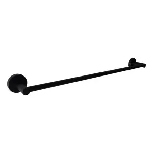 Misha Single Towel Rail 750 Matt Black by null, a Towel Rails for sale on Style Sourcebook