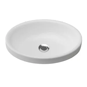 Coast Semi Inset Basin 495x365 Gloss White by null, a Basins for sale on Style Sourcebook