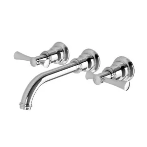 Cromford Wall Basin/Bath Tap Set Chrome by null, a Bathroom Taps & Mixers for sale on Style Sourcebook