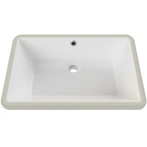 Rectangle Undermount Basin 530x340 Gloss White by null, a Basins for sale on Style Sourcebook