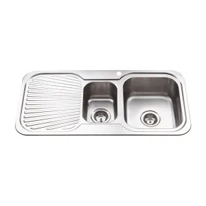 Arial 11/2 Right Sink 1th 980x480 Stainless Steel by null, a Kitchen Sinks for sale on Style Sourcebook
