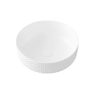 Allure Dimple Vessel Basin 360x360 Matte White by null, a Basins for sale on Style Sourcebook