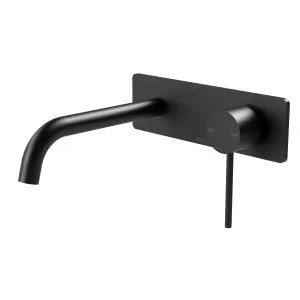 Vivid Slimline SwitchMix Wall Basin/Bath Mixer Set 180 Trim Kit Matte Black by null, a Bathroom Taps & Mixers for sale on Style Sourcebook