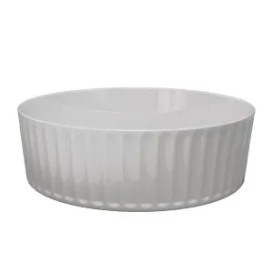Allure Flute Vessel Basin 365x365 Matte White by null, a Basins for sale on Style Sourcebook