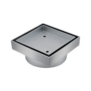 Art Bermuda Tile Ins 115x115x100mm Satin Ch by null, a Shower Grates & Drains for sale on Style Sourcebook
