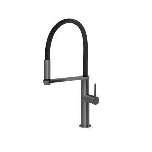 Blix Flexible Hose Sink Mixer 210 Round Brushed Carbon by null, a Kitchen Taps & Mixers for sale on Style Sourcebook