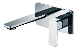 Elbrus Wall Basin Set Straight 200 Chrome by null, a Bathroom Taps & Mixers for sale on Style Sourcebook