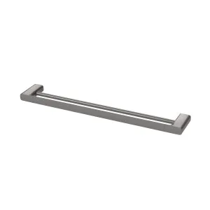 Nuage Double Towel Rail 600 Brushed Carbon by null, a Towel Rails for sale on Style Sourcebook