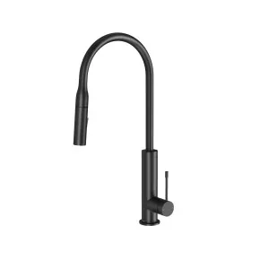 Deja Pull Out Sink Mixer 220 Matte Black by null, a Kitchen Taps & Mixers for sale on Style Sourcebook