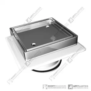 Art Bermuda Mflex Tile Ins 100x100x80mm Chrome by null, a Shower Grates & Drains for sale on Style Sourcebook