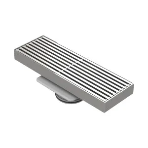 Art Bermuda w/Linear Grate 300x100x80mm 316 SSteel by null, a Shower Grates & Drains for sale on Style Sourcebook