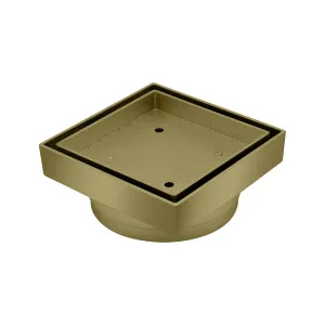 Art Bermuda Tile Ins 115x115x100mm Gold Plated by null, a Shower Grates & Drains for sale on Style Sourcebook