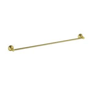 Clasico Single Towel Rail 800 Brushed Gold by null, a Towel Rails for sale on Style Sourcebook