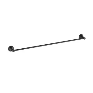 Clasico Single Towel Rail 800 Matt Black by null, a Towel Rails for sale on Style Sourcebook